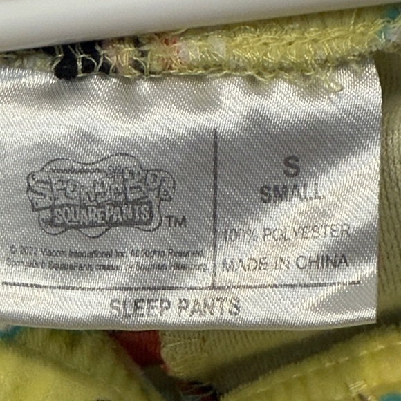 Yellow SpongeBob Christmas Pajama Pants - Picture 2 of 4